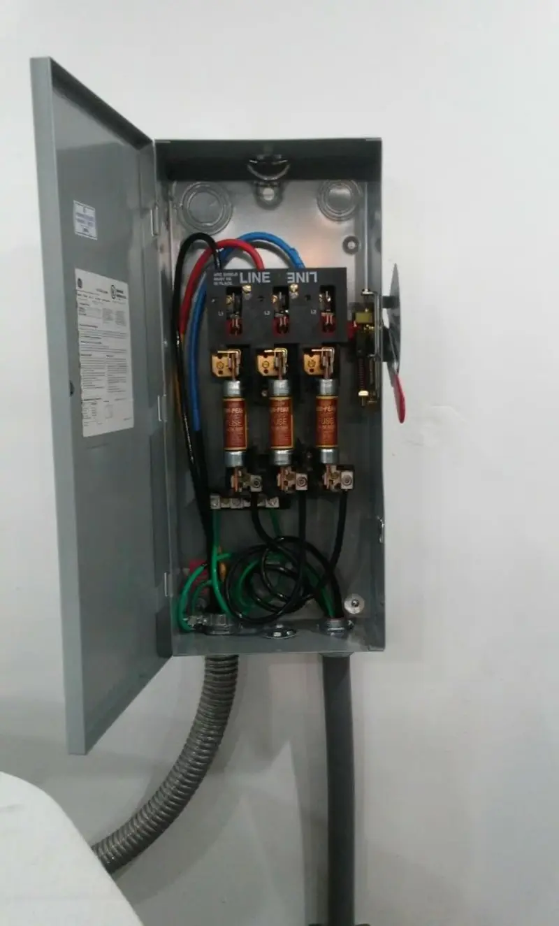 Three-phase disconnect switch installed for Electrical Wiring & Rewiring in Lake Wilderness
